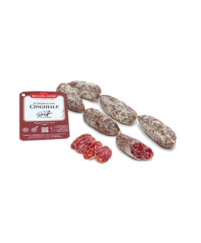 1 - ANTICA MACELLERIA FALORNI Salsiccia toscana con Cinghiale 6 x ~35 g - TMC 1 mese