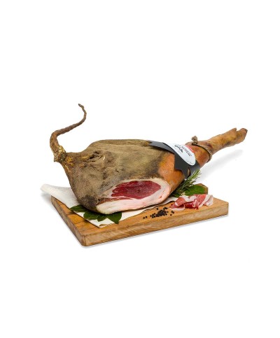 2 - ANTICA MACELLERIA FALORNI Cinta Senese ham with bone and rind 8 kg – 6 months - matured for 16 months