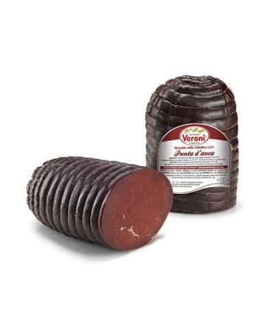 1 - VERONI Bresaola de la Valteline IGP - 1/2 pièce, environ 1,8 kg - tende de tranche - SV - affiné 1 mois - DLC 5 semaines
