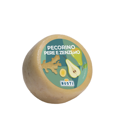 1 - BUSTI Pecorino aux poires et au gingembre 1 kg - DLC 2 mois - affiné 20 jours