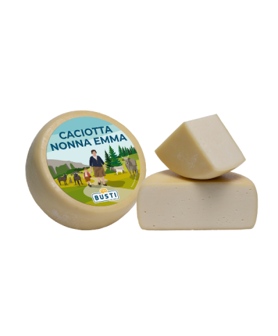 1 - BUSTI Caciotta "Oma Emma" 2 kg - RLZ 3 Monate - 20 Tagen gereift