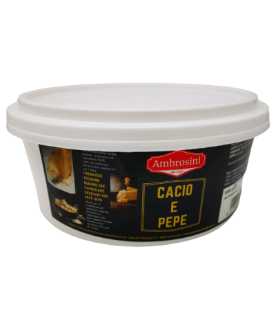 1 - AMBROSINI - Crème cacio et poivre 1,5 kg - DLC 28 jours
