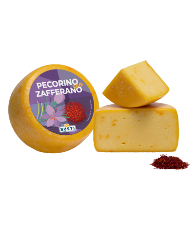 1 - BUSTI Saffron Pecorino 1 kg - EXP 2 months - aged 20 days