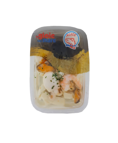 1 - ALICE LE GIOIE DEL MARE Salade de fruits de mer Adriatique 150 g - DLC 3 mois