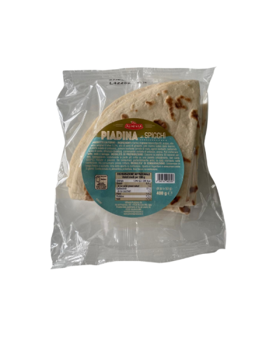 1 - ALIMENTA Piadina en portions à l’huile d’olive vierge extra 8 x 50 g - DLC 5 semaines - 1 minute de cuisson