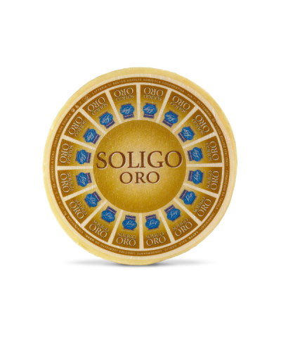 1 - LATTERIA SOLIGO Soligo Oro 6 kg meule entière - DLC 8 mois - affiné 14 mois