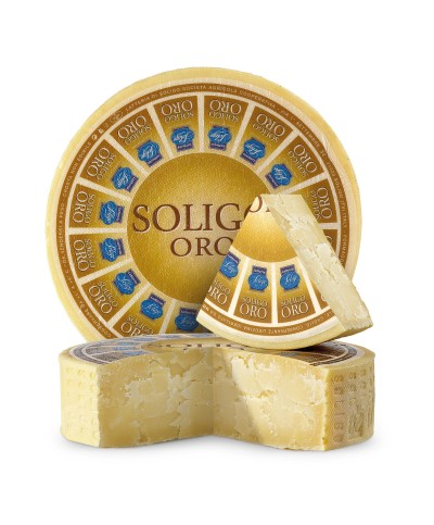 2 - LATTERIA SOLIGO Soligo Oro 6 kg 1/1 Laib - RLZ 8 Monate - 14 Monate gereift
