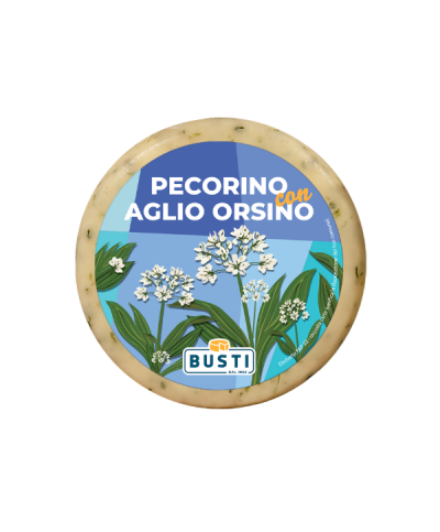 1 - BUSTI Pecorino à l’ail des ours 600 g - DLC 2 mois - affiné 20 jours