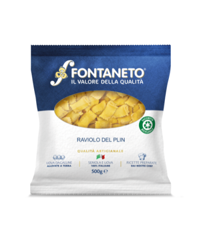 2 - FONTANETO Ravioli Plin pork and beef filling 4 x 500 g (166~ x 3 g  500 g) EXP 3 weeks - 5 min. cooking time