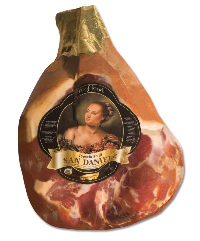 1 - SAN DAN PROSCIUTTI Prosciutto crudo San Daniele DOP Addobbo disossato 8,6 kg - TMC 3 mesi - stagionato 15 mesi