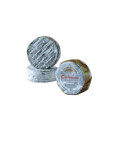 1 - CASEIFICIO DELL'ALTA LANGA Carboncino delle Langhe 170 g - DLC 18 jours - affiné 1 semaine