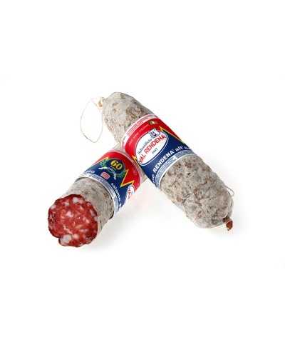 1 - SALUMIFICIO VAL RENDENA Salami de Rendena à l'ail 500 g - DLC 2 mois