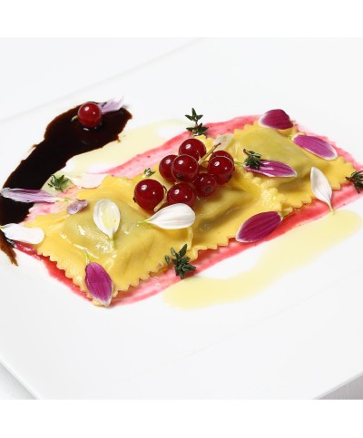 2 - FONTANETO Ravioli Quadrone ripieno funghi porcini 4 x (38~ x 13 g500g)  2kg - TMC 3 settimane - 5/6 minuti di cottura