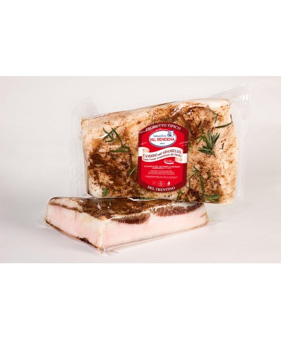 1 - SALUMIFICIO VAL RENDENA - Lard "Candido di Adamello" épicé - 1,9 kg - affiné 30 jours - DLC 2 mois - SV