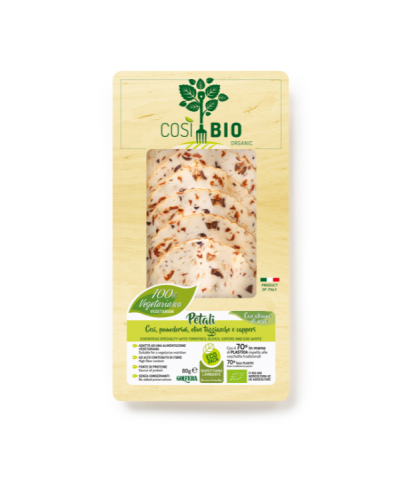 1 - COSI' BIO Bio Blütenblätter mit Kichererbsen, Tomaten und Oliven 80 gr - RLZ 2 Wochen