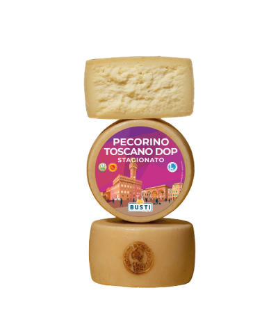 1 - BUSTI aged Pecorino Toscano 2,5 kg - EXP 3 months - aged 4 months