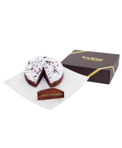 1 - DOLCEZZE DEL PARCO Schokoladenkuchen "Torta del Lupo" mit Pistaziencreme 650 g - Ø 18 cm - RLZ 4 Wochen