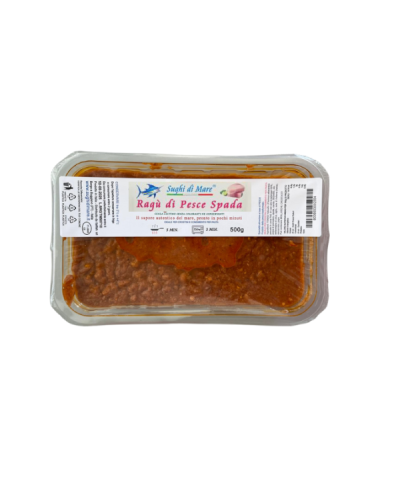 1 - SUGHI DI MARE Schwertfischragù 500 g - RLZ 18 Tage